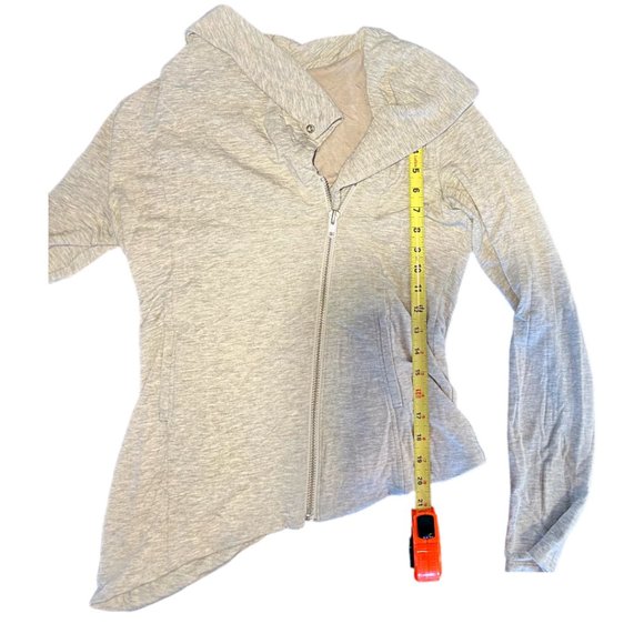 Helmut Lang Villonous Asymmetrical Light Gray Biker Jacket Size M - Picture 11 of 15